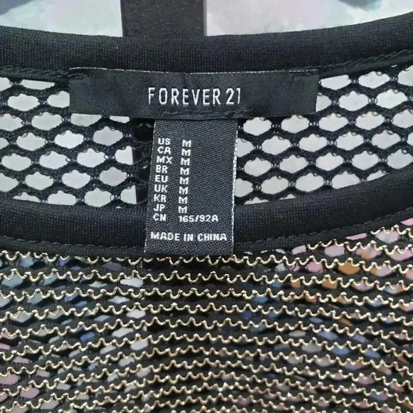 Forever 21 Mesh Crop Top - Picture 3 of 5